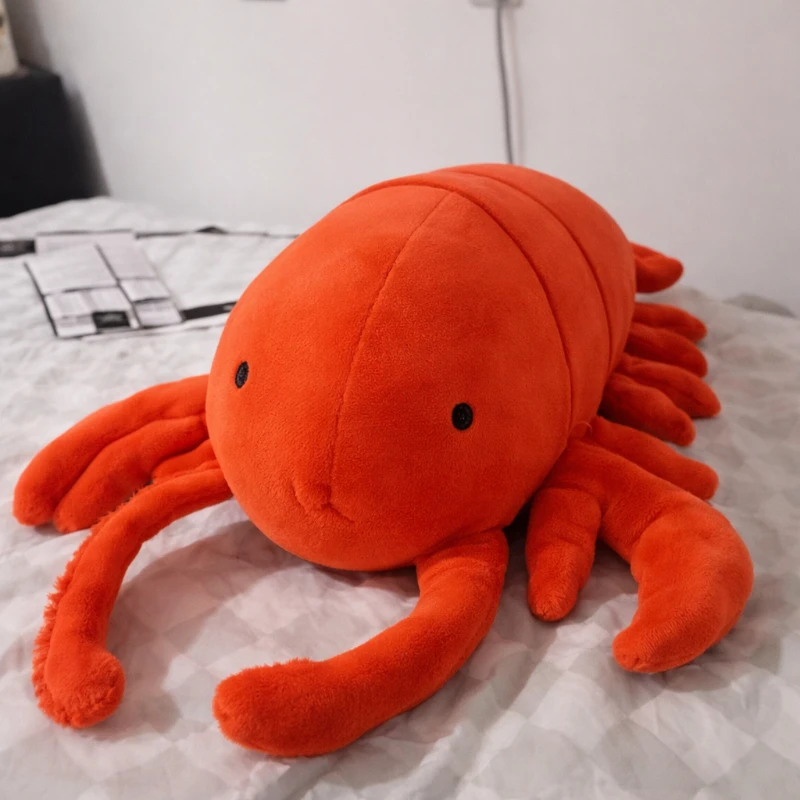 

Cute Lobster Plush Doll Soft Stuffed Animal Kawaii Plush Toy Kids Birthday Gift Home Room Decor 2026 New Collectible Plushie