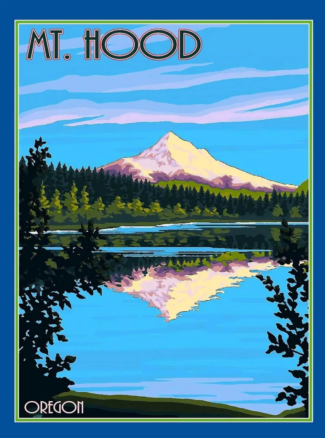 TYmall Metal Sign Wall Plate 8X12 Inch Sign Mt. Mount Hood Oregon United States America Travel Art Retro Decor House Home M sign