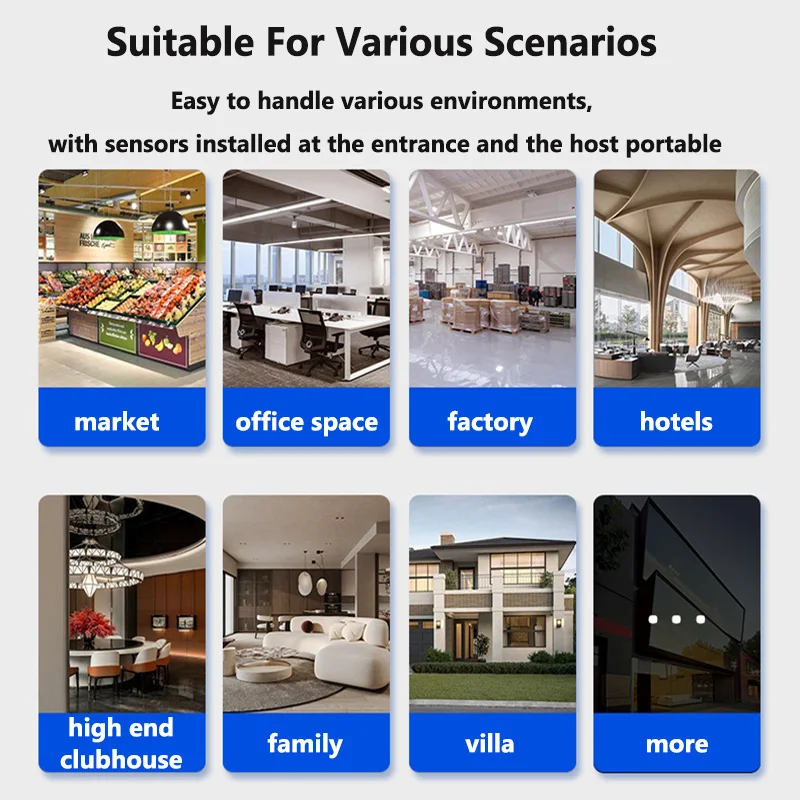 무선 웰컴 초인종, 가정 상점 호텔 PIR 모션 센서, 적외선 감지기, 유도 경보, 문짝 벨, 진입 경고 시스템