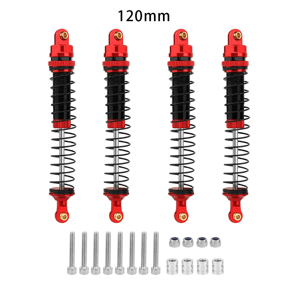 4 Stück 70 mm 80 mm 90 mm 100 mm 110 mm 120 mm Stoßdämpfer-Dämpfer für 1/10 RC Crawler Car Axial SCX10 III AXI03007 RBX10 GEN8 D90 TRX4 – Detail 31