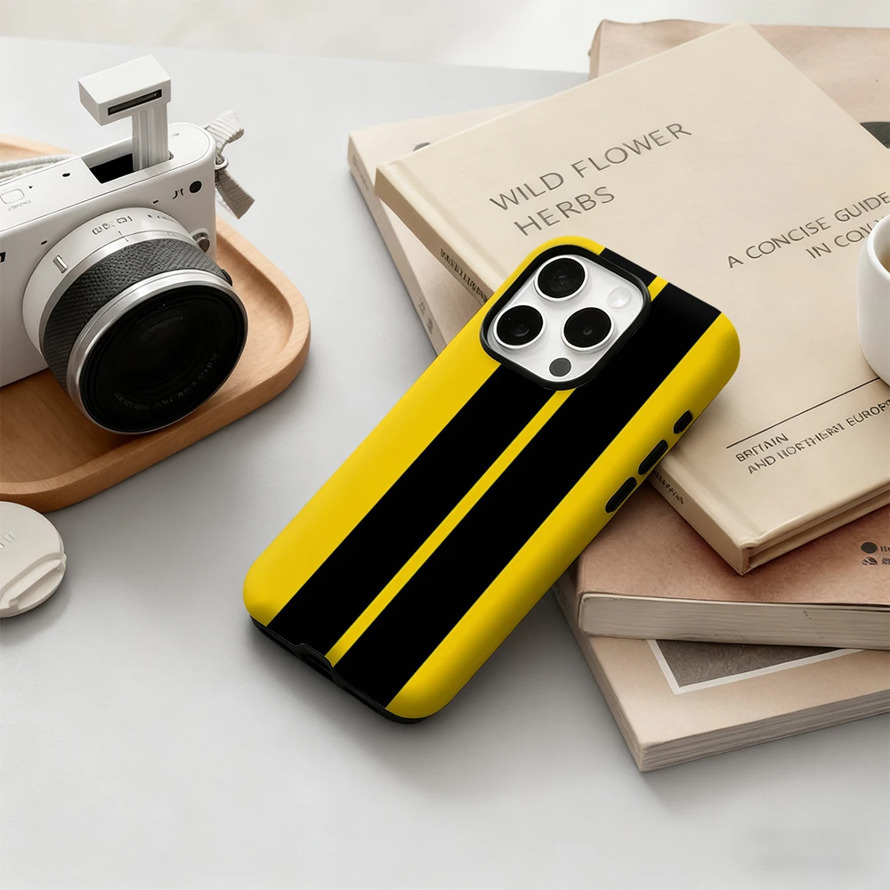Luxury Yellow Black Vertical S - Phone Cases Apple review and price