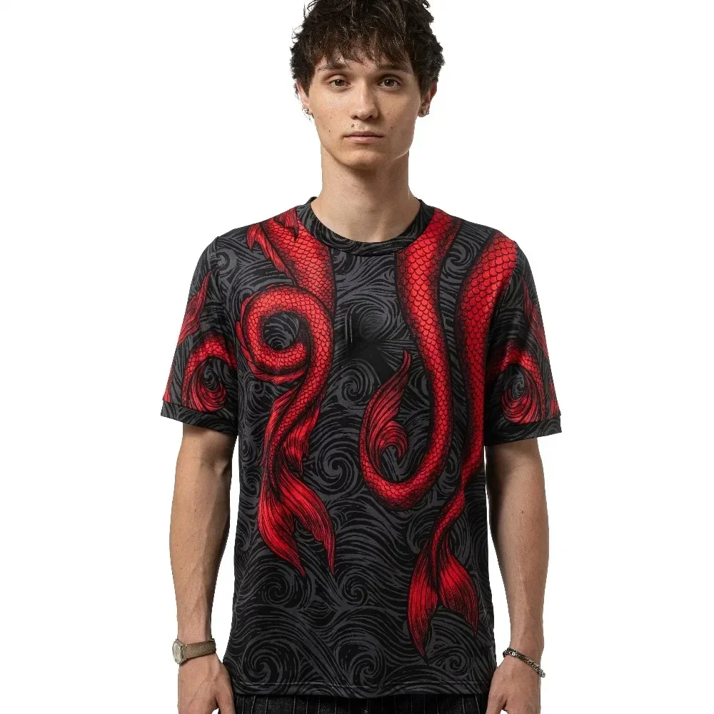 20262026 New Capsule Collection Football Men's Summer New 3D Printed Sports T-Shirt - Mesh Breathable Training Top