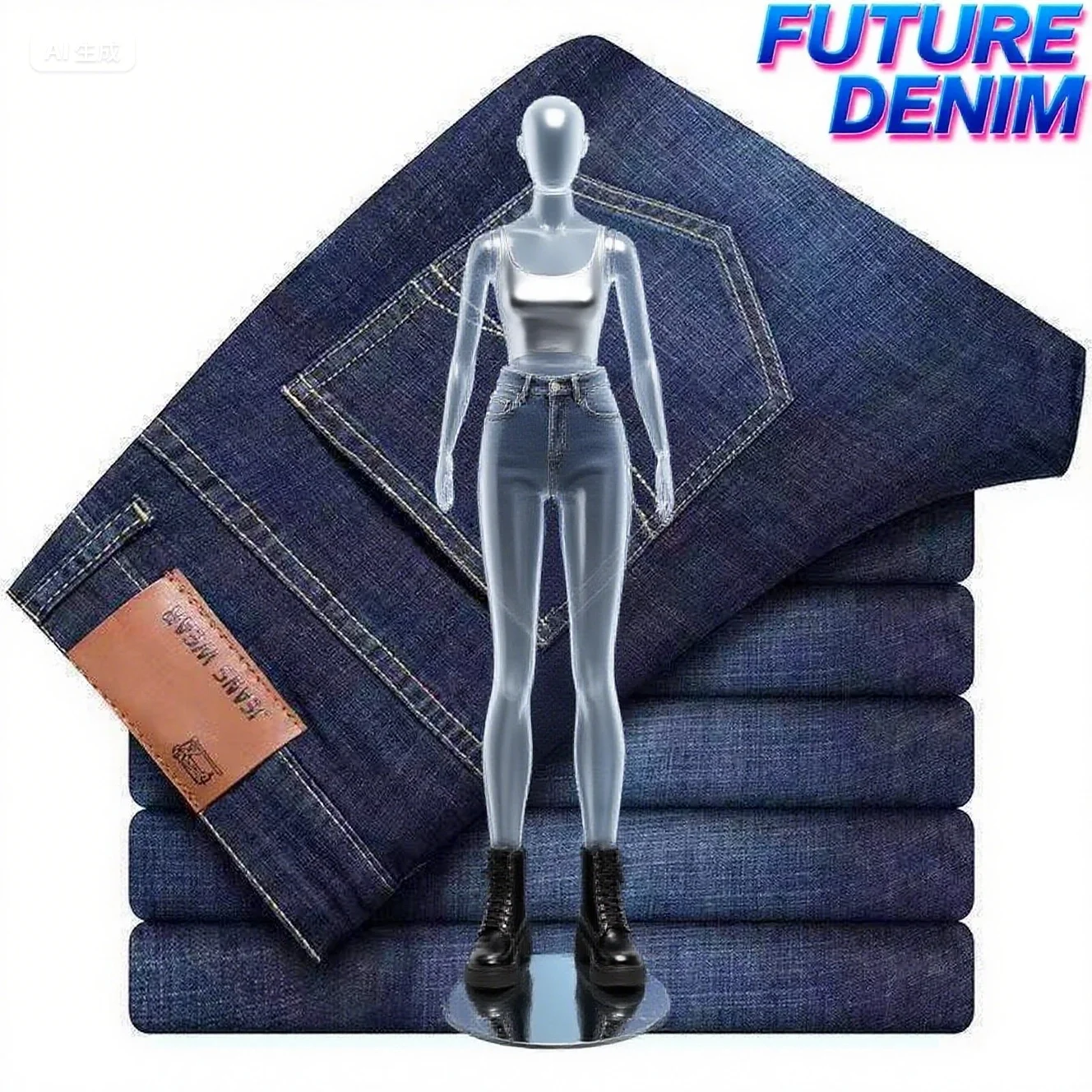 

Новые деловые мужские джинсы, повседневные прямые эластичные модные классические синие, черные рабочие джинсовые брюки, мужская одежда