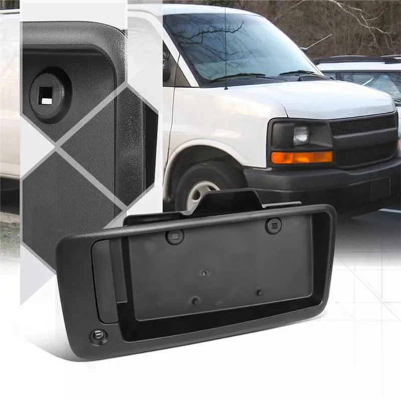 Efficientt-Car Exterior Door Handle With License Bracket GM1820106 For Express 3500 2500 1500 1996-2009