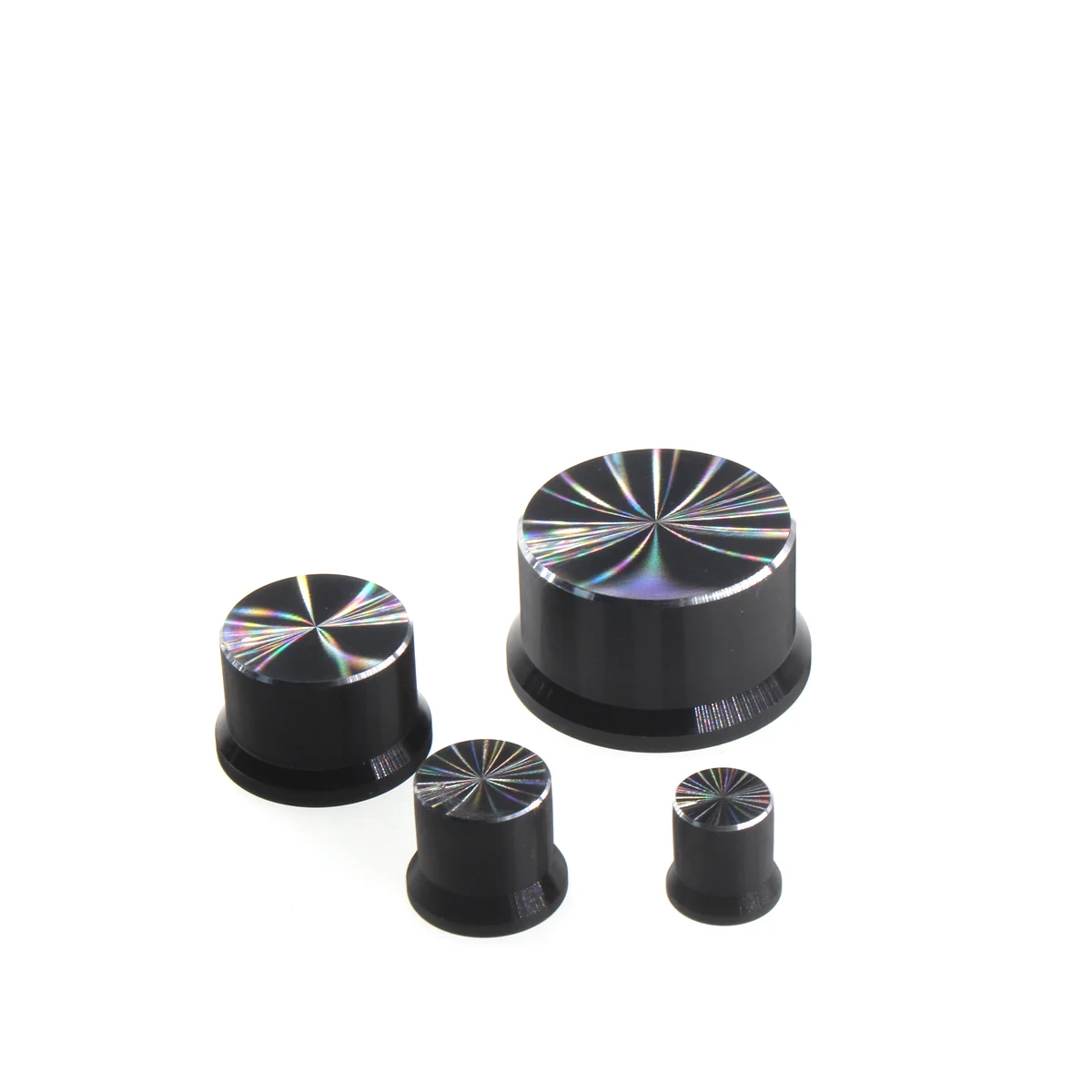 Aluminum knob Straw hat horn encoder inner hole 6mm knob volume power amplifier adjustment fine turning metal cap