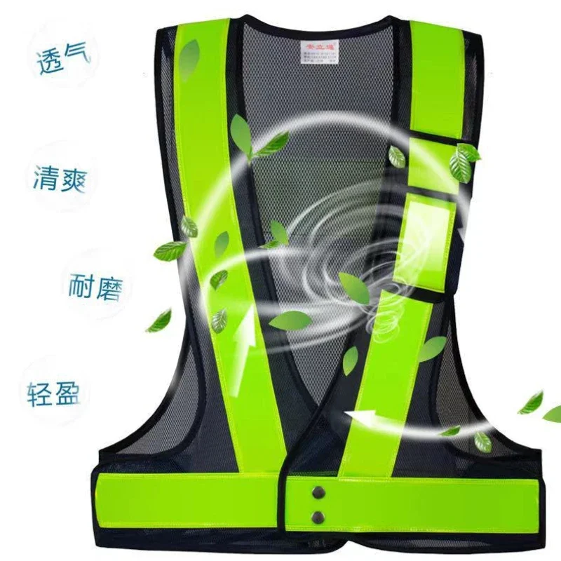 Fishing Net V-Shaped Reflective Riding Vest Traffic Vest Construction Traffic Driver