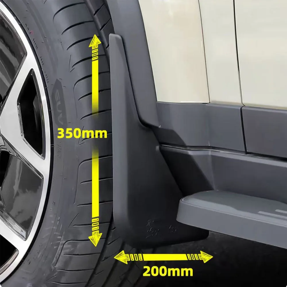 

Комплект из 4 брызговиков для Chery iCAR V27 2026 (передние и задние), автомобильные аксессуары для модификации, из полипропиленовых инженерных материалов