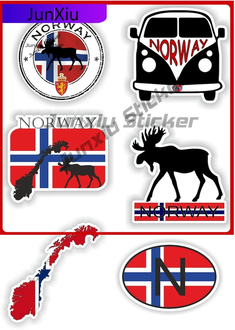 

Norway Flag Vinyl Stickers A Set Of Six Pieces National Flag Map Outline Country Code Decals X 500 Motorcycle Stickers And Decal