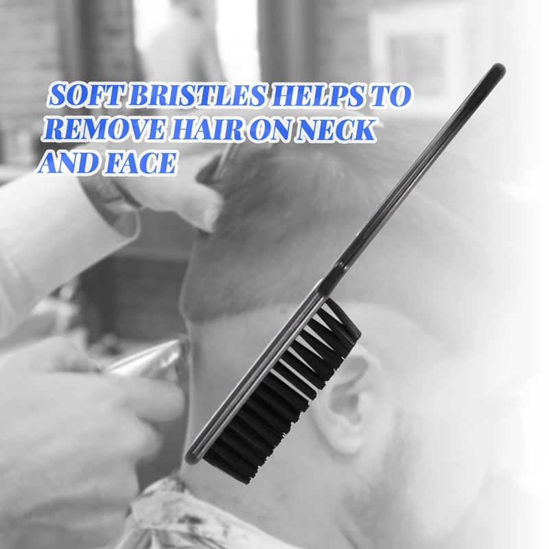 Fade Brush Comb Scissors Cleaning Brush Barber Shop Skin Fade Vintage Oil Head Shape Carving Cleaning Brush