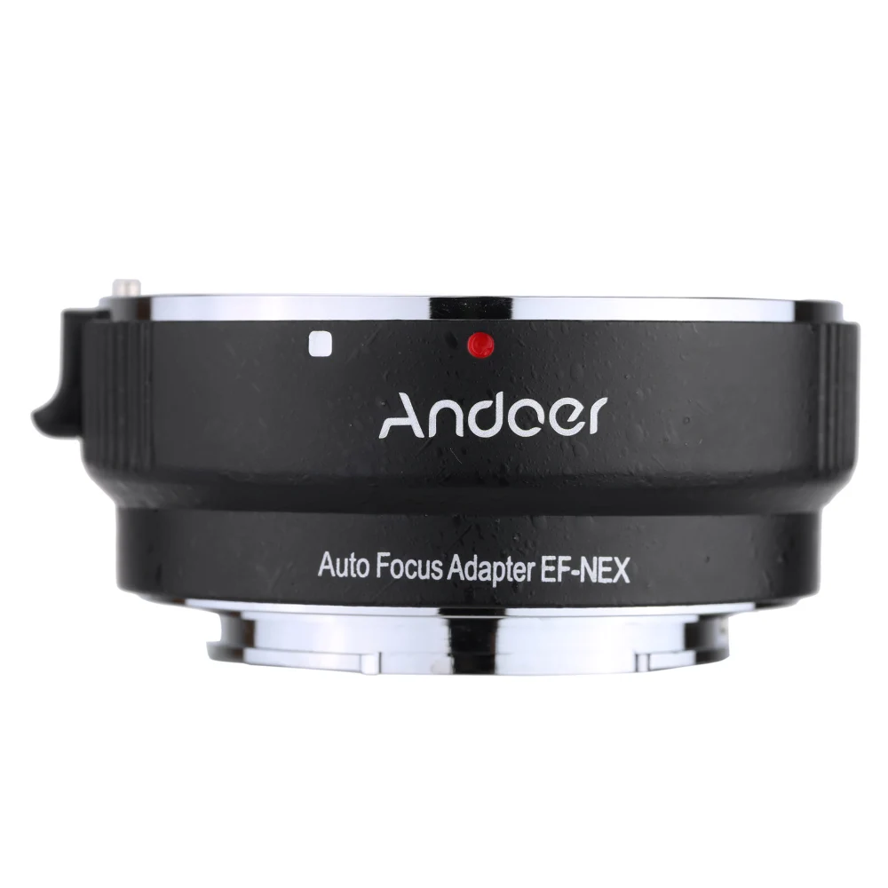 Andoer Auto Focus AF EF-NEXII Adapter Ring for Canon EF EF-S Lens to use for Sony NEX E Mount 3/3N/5N/5R/A7/A7R/A7S/A5000/A5100