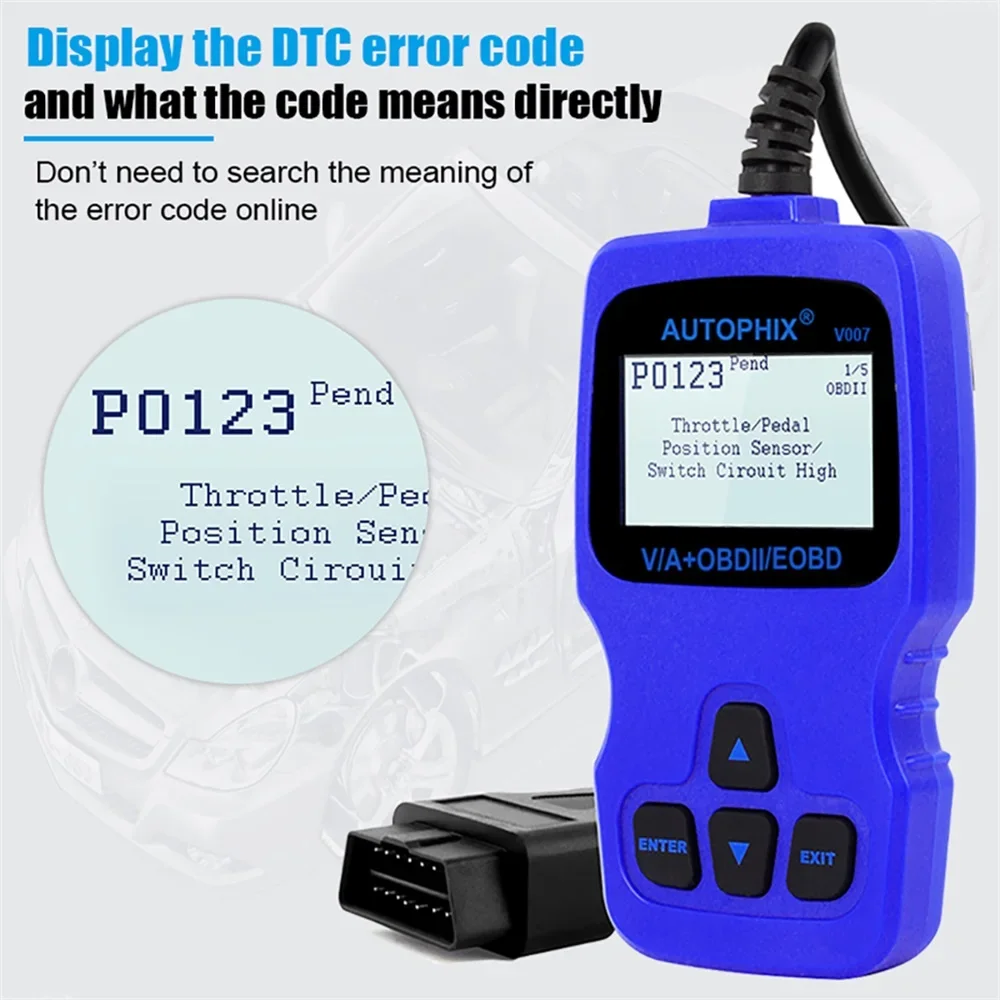 Autophix V007 OBD2 Scanner for Volkswagen VW Audi Skoda Seat  Code Reader Engine Check Airbag ABS EPB Oil Reset Diagnostic Tools