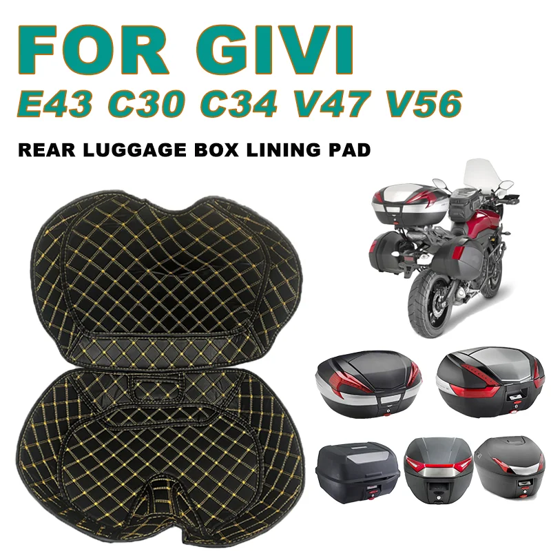 For GIVI V47 V56 E43 C30 C34 Motorcycle Top Case Protector Storage Box Mat Accessories