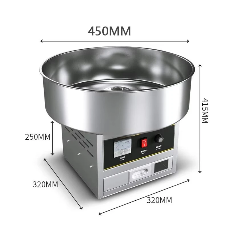 US/European Union Commercial 110V/220V Electric Automatic Marshmallow Machine Marshmallow Fancy Marshmallow Loose Thread Machine