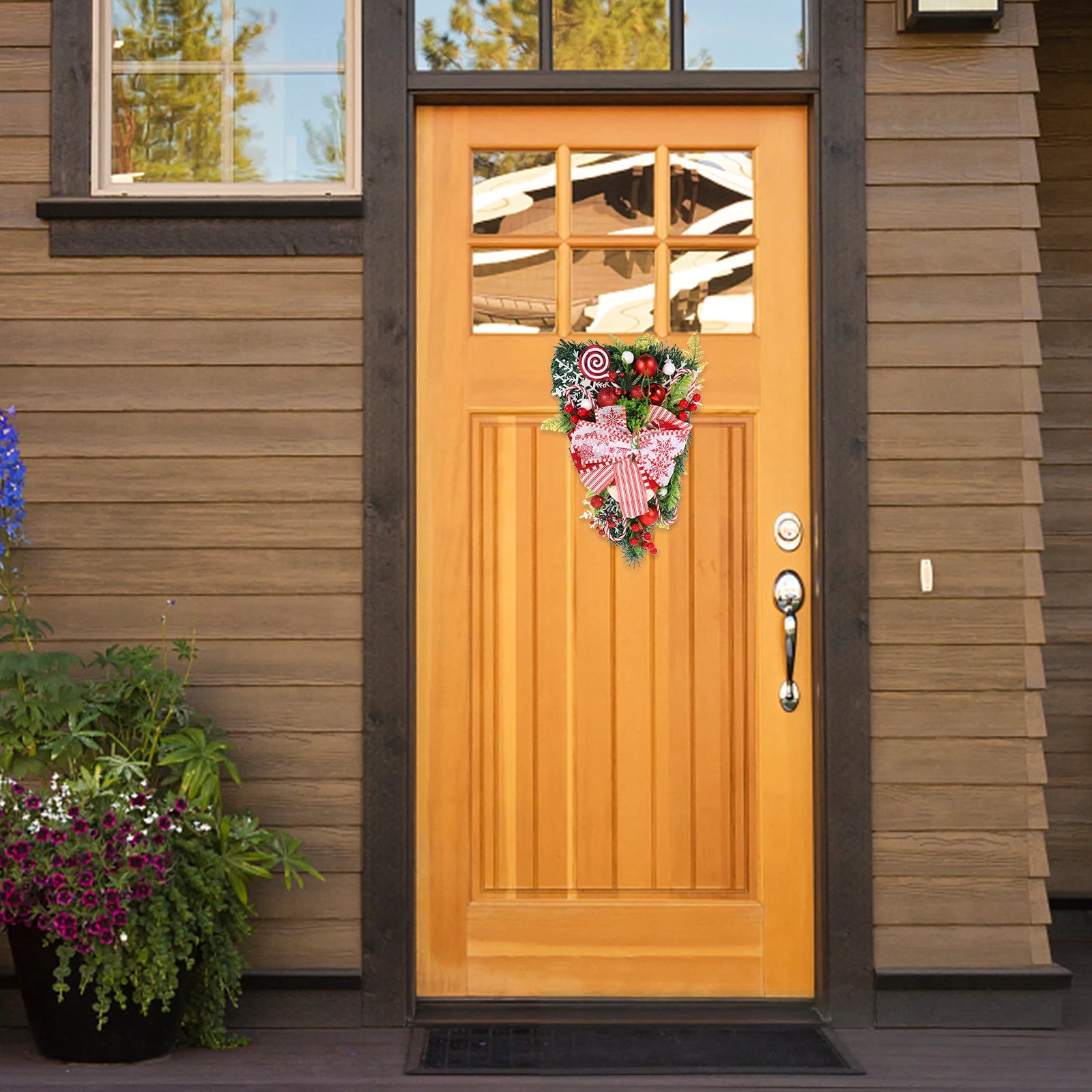 

Christmas Pendant Xmas Decorations Lifelike Tree Ornament Cheerful Atmosphere Party Favors Window Door Stair Decoration