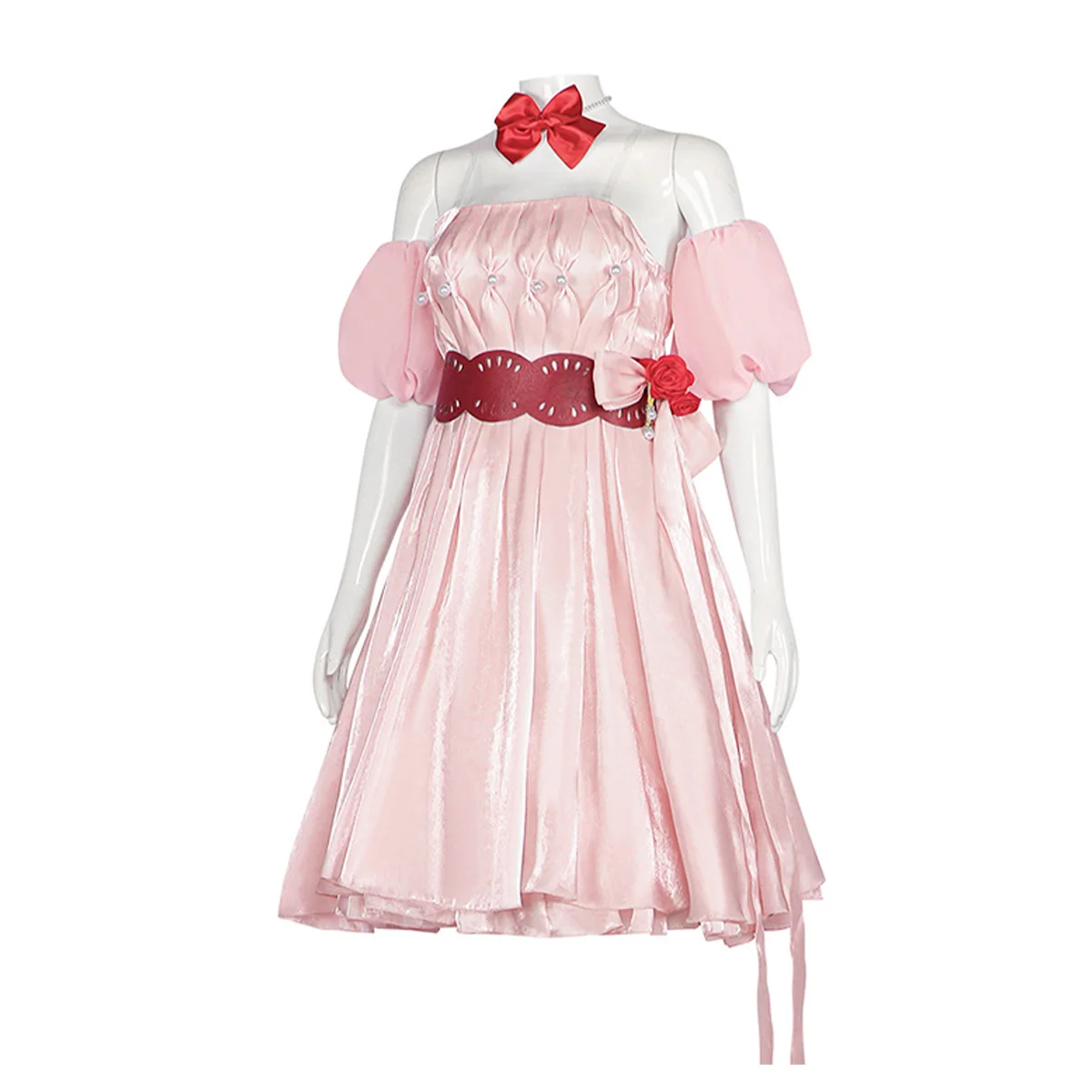 Anime Cosplay Asuka Langley Soryu Costume School Party Uniform Suit Pink Dress