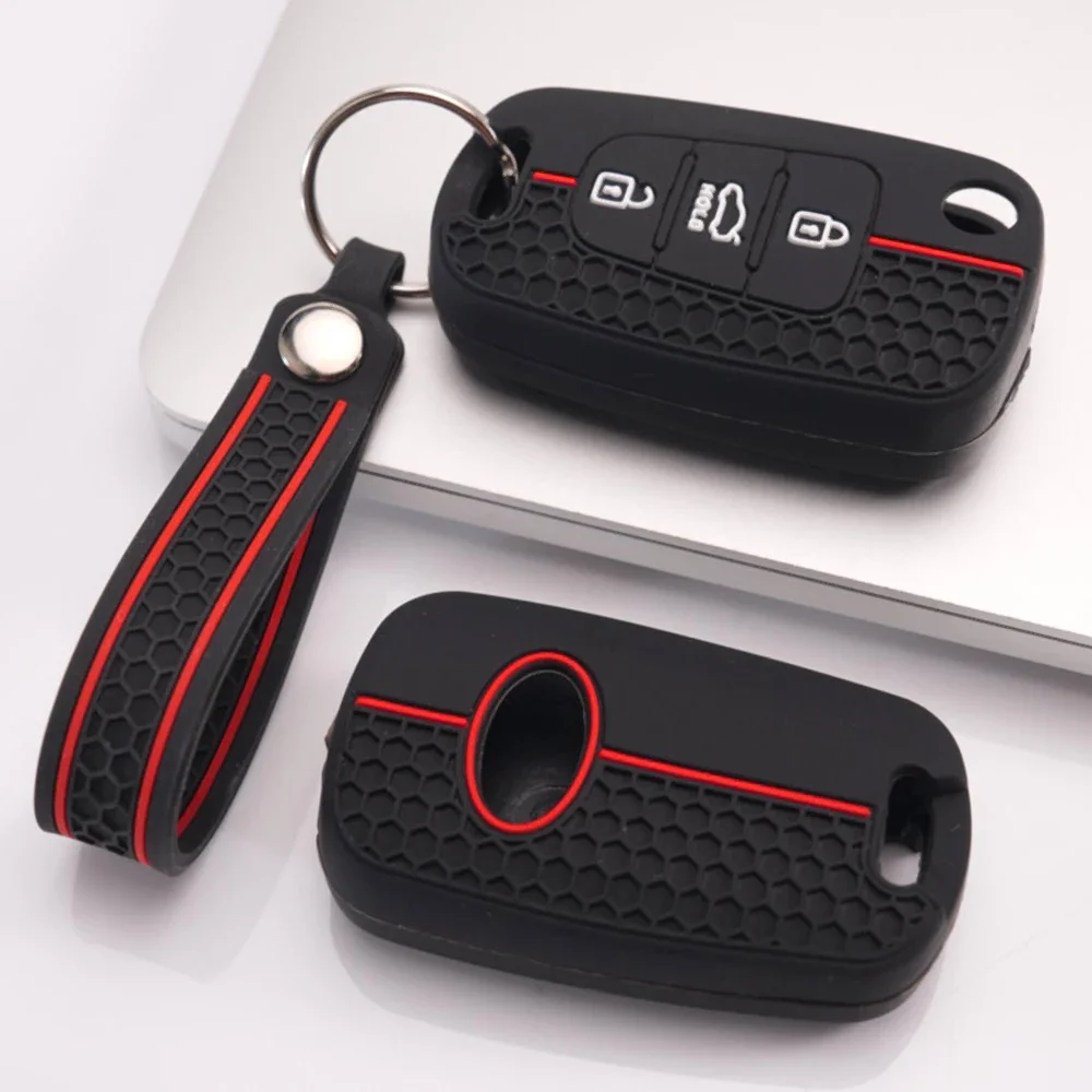 Key Fob Case Keychain For Kia Rio Rio X-Line K2 Sportage Sorento Optima K5 Soul Ceed Cerato K3 Picanto Seltos Stonic Stylish