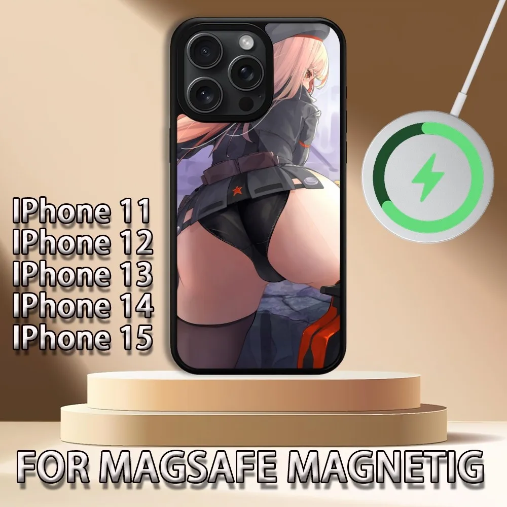 Game Sexy Goddess of Victory Nikke  Phone Case For iPhone 15 14 13 12 11 Pro Max Plus Magsafe Magnetic Wireless Charging Cover