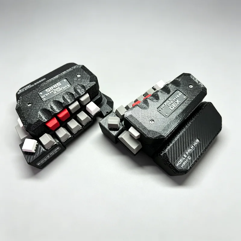 One Handed Joystick Keyboard Magnetic External Expansion Module Fdm/carbon Fiber Customize Diy Bluetooth Wired Gaming Keyboard