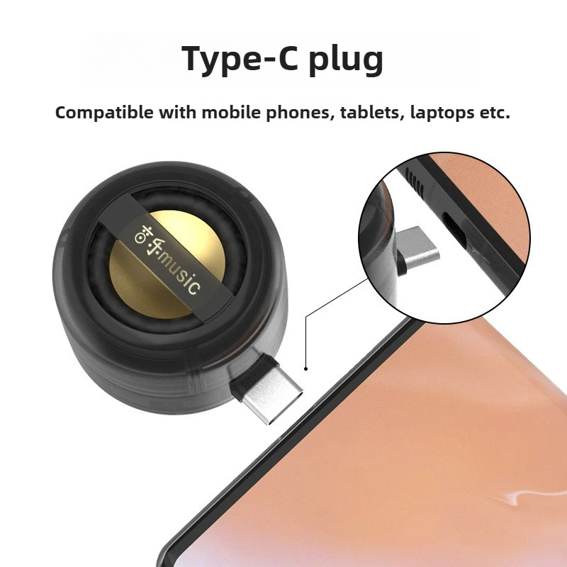 Hotsale alto tipo-c plug-in amplificador de som para o telefone portátil mini alto-falantes bluetooth pequena caixa amplificador de som do telefone móvel