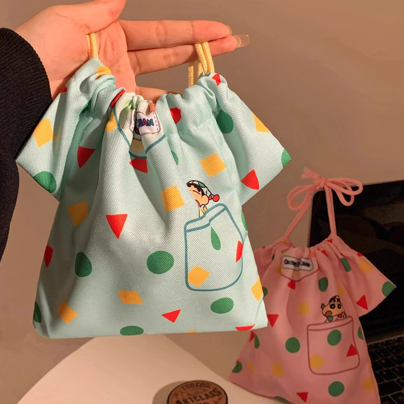 

Crayon Shin-chan High-value Creative Personalized Change Bunt Storage Bag Student Cartoon Cute Drawstring Sundries Storage Bag