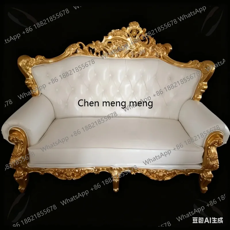 Wholesale Wedding Rental Bride and Groom Sofa Chair Royal Cheap High Back king Throne Sofa Chair
