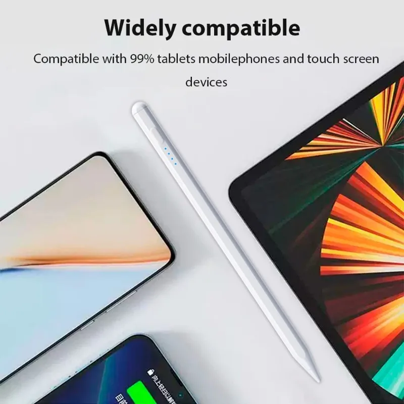 Caneta stylus universal com controle de toque de precisão, design de carregamento magnético, rejeição de palma, tablet universal, ferramenta de desenho criativa