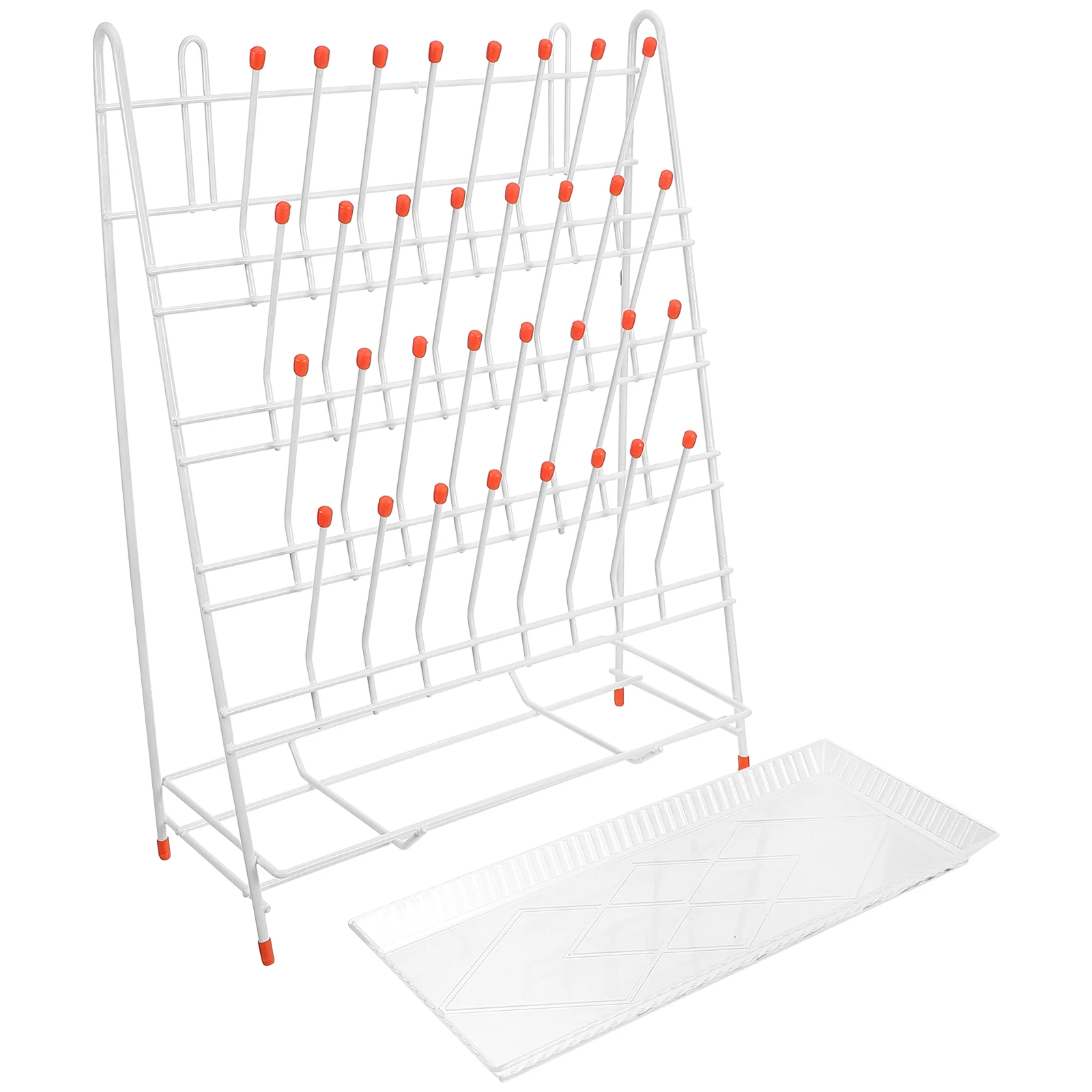 

Indoor Drip Rack Coat Hangers Lab Drying Drainage Tubes White Racks Clothes Dryer