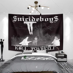 Boutique Suicideboys Kill Yourself Tapestry Flgas Room Living Room Aesthetic Dorm Background Cloth Hippie Wall Hanging Tapestry