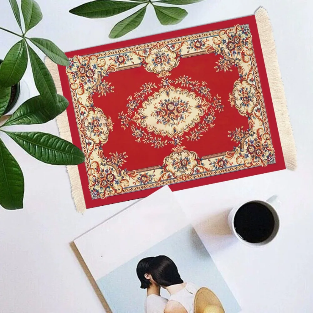 Durable Non-slip Tassel Mouse Pad Wear Resistant Anti Scratch Gaming Desk Mat Universal Smooth Writing Mat Home Office