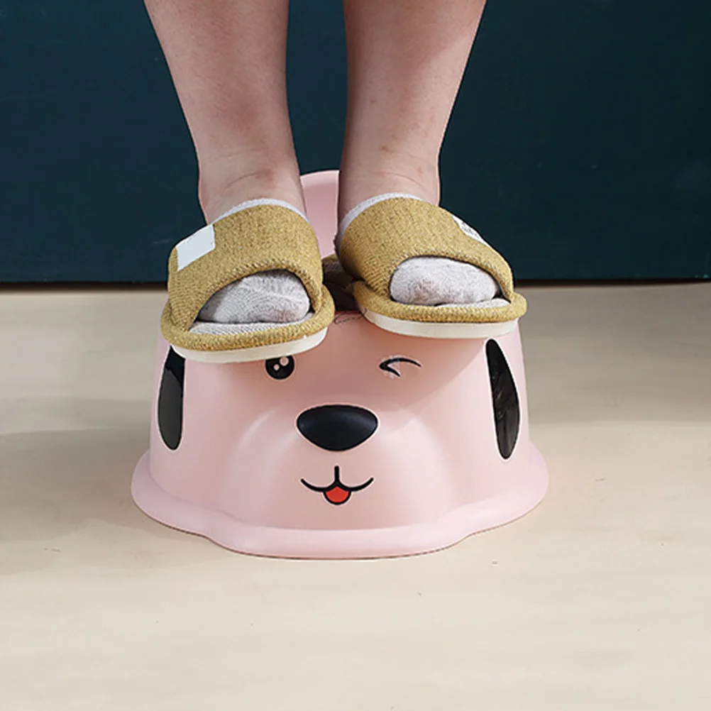 مرحاض تدريب الأطفال الصغار، مقعد نونية محمول للأطفال، نمط الجرو، قاعدة مضادة للانزلاق، واقي من الرذاذ للاستخدام في الحمام #3