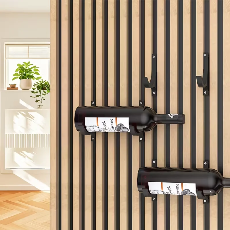 4PC Das aufgehängte Weinregal mit Schalldämmplatte ist einfach zu installieren und für die Schalldämmplatte/Heimspeicherung geeignet