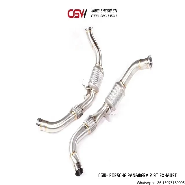 

High Performance Active Sound Exhaust Muffler Downpipe with Heat Shield for 971 2.9T Header