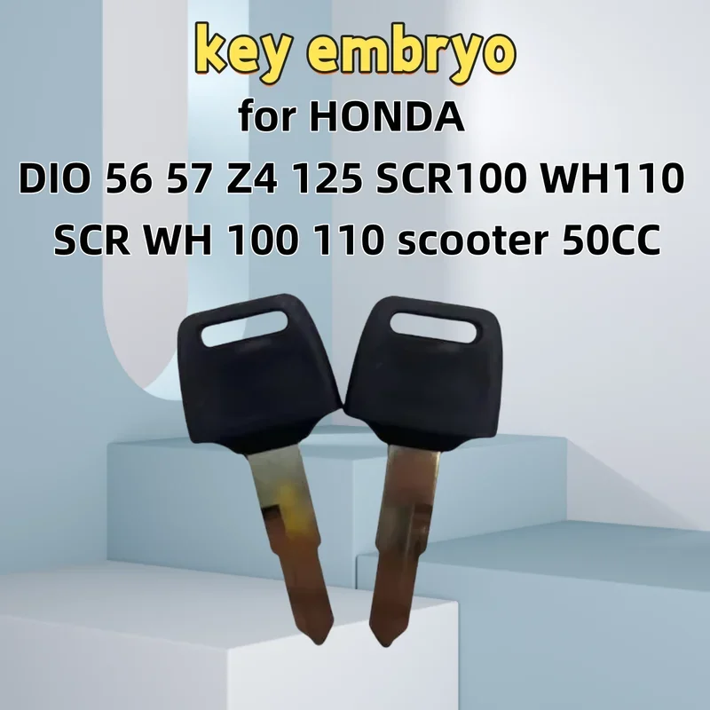 for HONDA DIO 56 57 Z4 125 SCR100 WH110 SCR WH 100 110 scooter 50CC ZoomerBlank Key Motorcycle Replace Uncut Keys