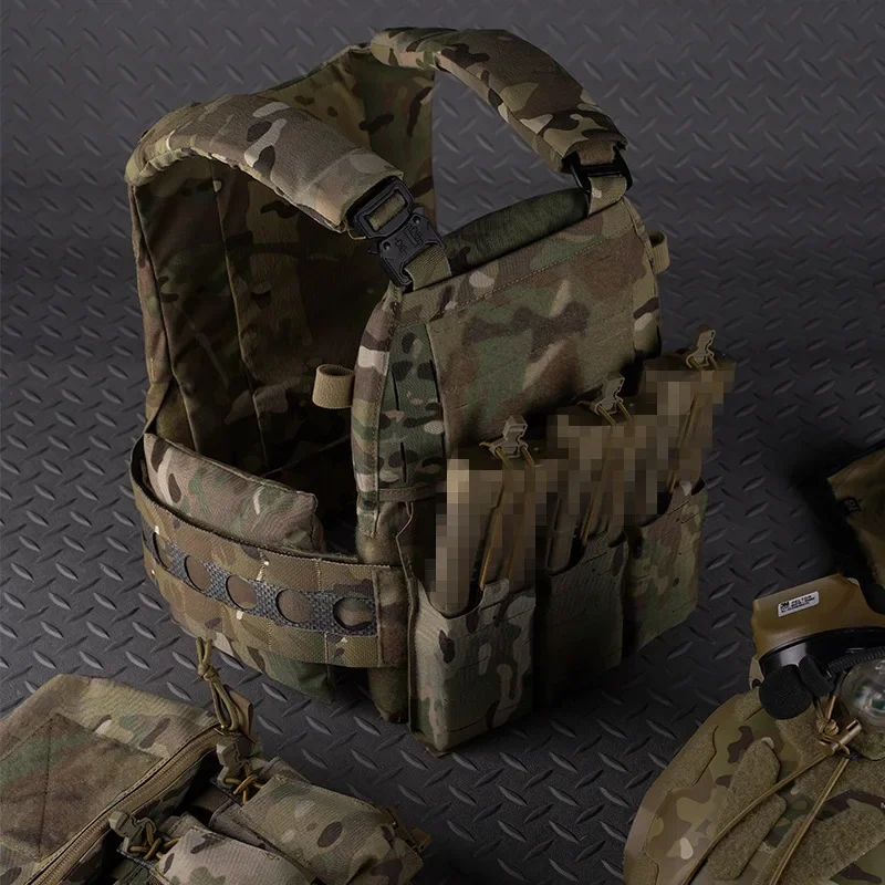Ferro V5 FCPC Portapiatti da caccia Gilet tattico portatile modulare MOLLE Airsoft Training Custodia per caricatore tripla con cerniera
