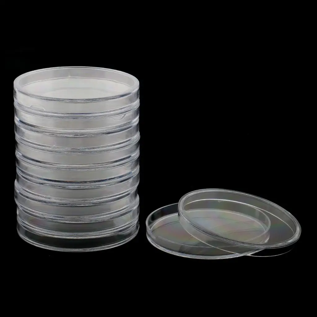 

Coin Collection Protector Clear Round Coin Holder Plastic Capsule Storage Case for Collector Home Use