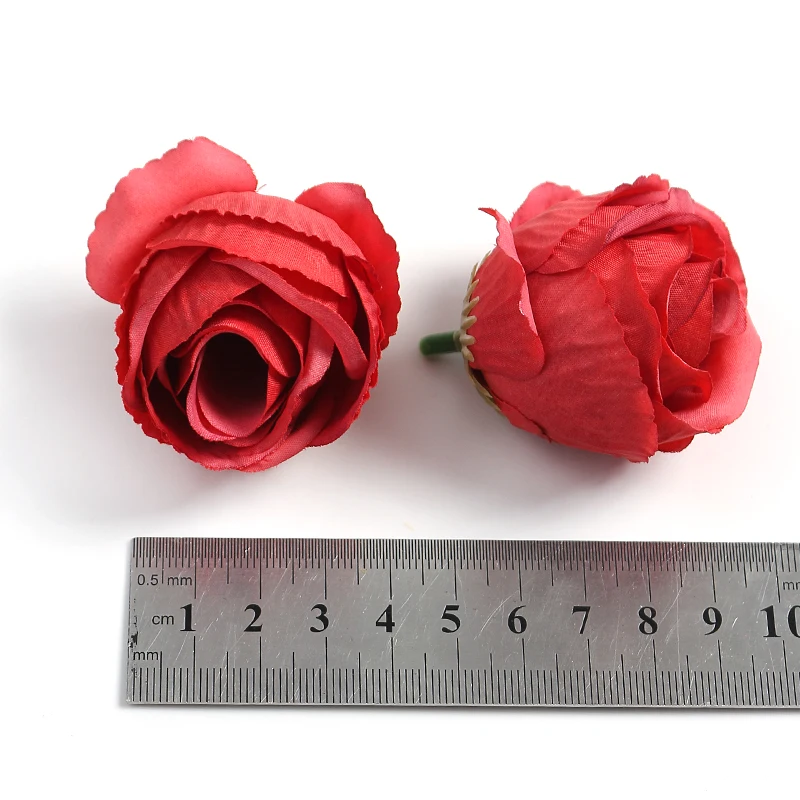 10/20 sztuk Rose sztuczne kwiaty do wystroju domu ślub dekoracja ślubna dostarcza sztuczne kwiaty DIY wieniec panny młodej akcesoria — zdjęcie 7