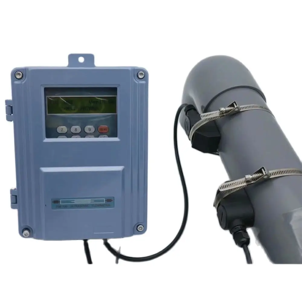 

Ultrasonic Liquid Flow Meter RS485 Modbus TDS-100F Fixed Wall-mount Digital flowmeter DN50-700mm M2 sensor