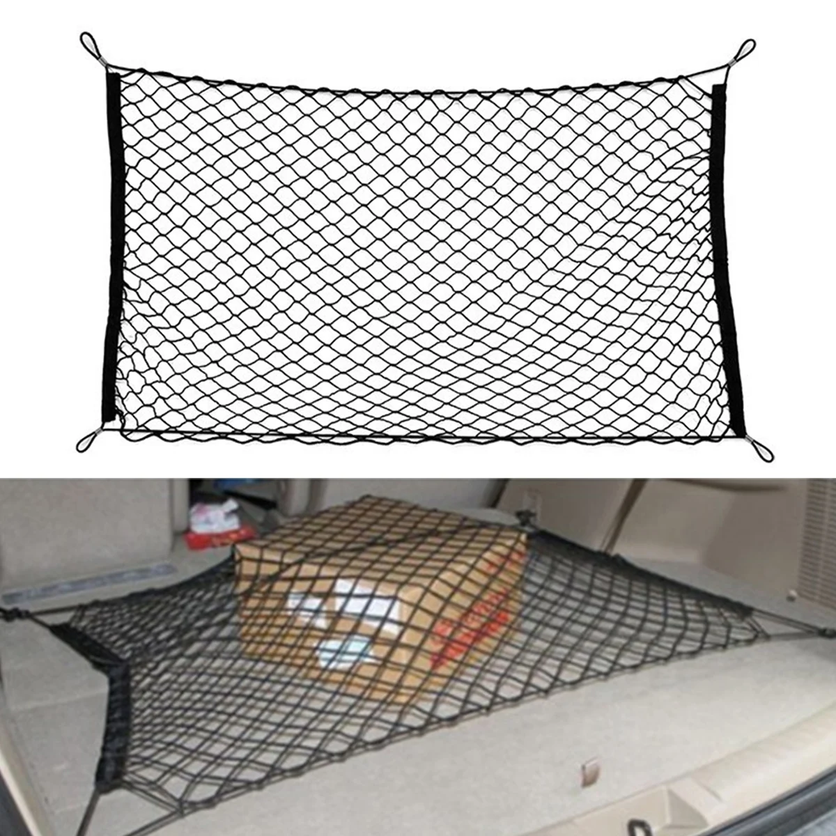 Car Trunk Mesh Pocket Universal Mesh Pocket Car Storage Storage Mesh Car Luggage Fixed Mesh Vertical Blocking Mesh