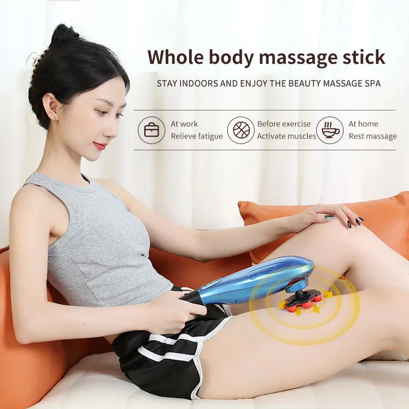 Electrical Handheld Electric Body Relax Massager Muscle Pain Relief Whole Body Multi-functional Massage Hammer