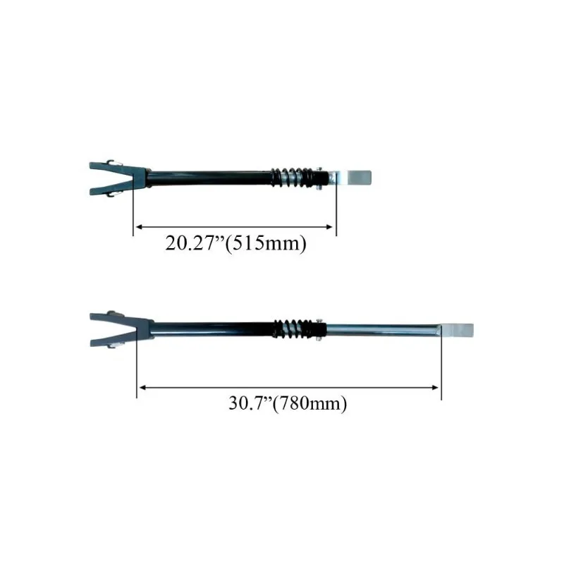 Outboard Engine Cross Beam Protector - Adjustable Support Bracket with Shock Absorption Carbon Steel Reinforcement