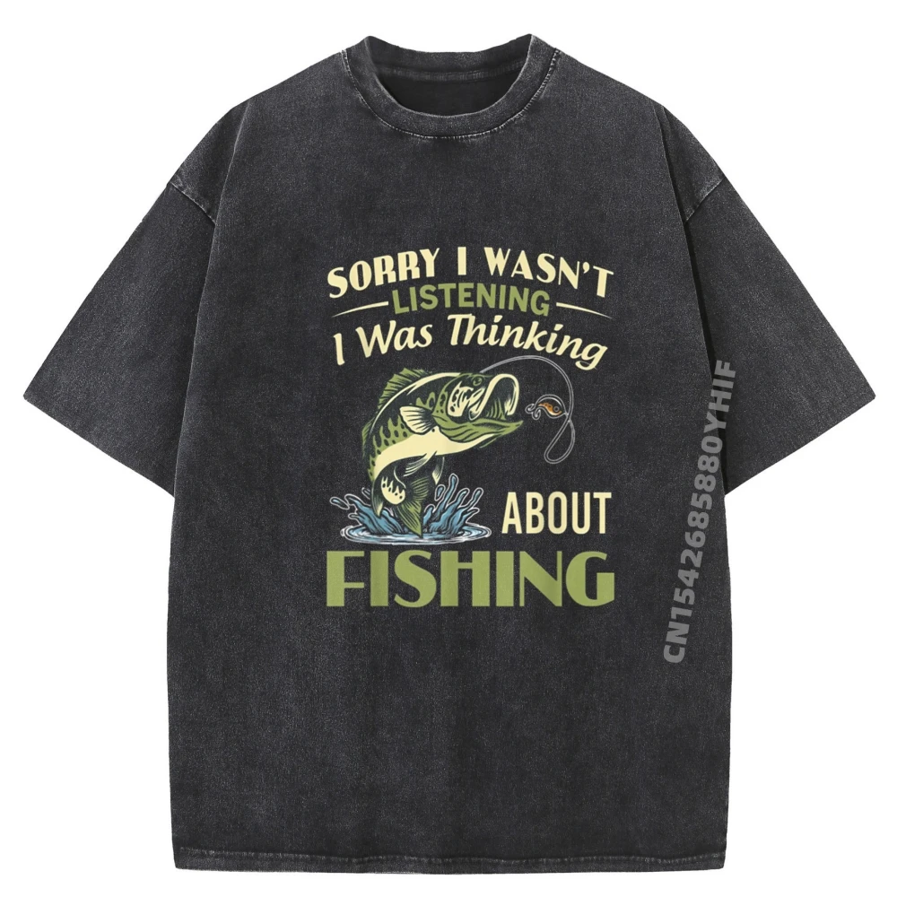 

Loose Printed Tshirt Sorry I Wasn T Listening Classic Men's T Shirts Graphic Tees Normal Outdoor Washed T Shirt