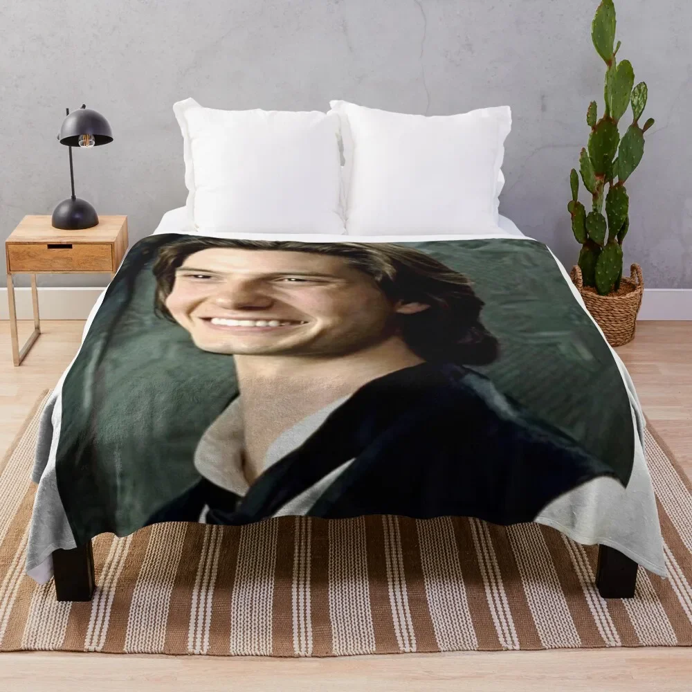 Ben Barnes in The Picture of Dorian Gray Throw Blanket Custom bed plaid Bed linens Winter beds Blankets