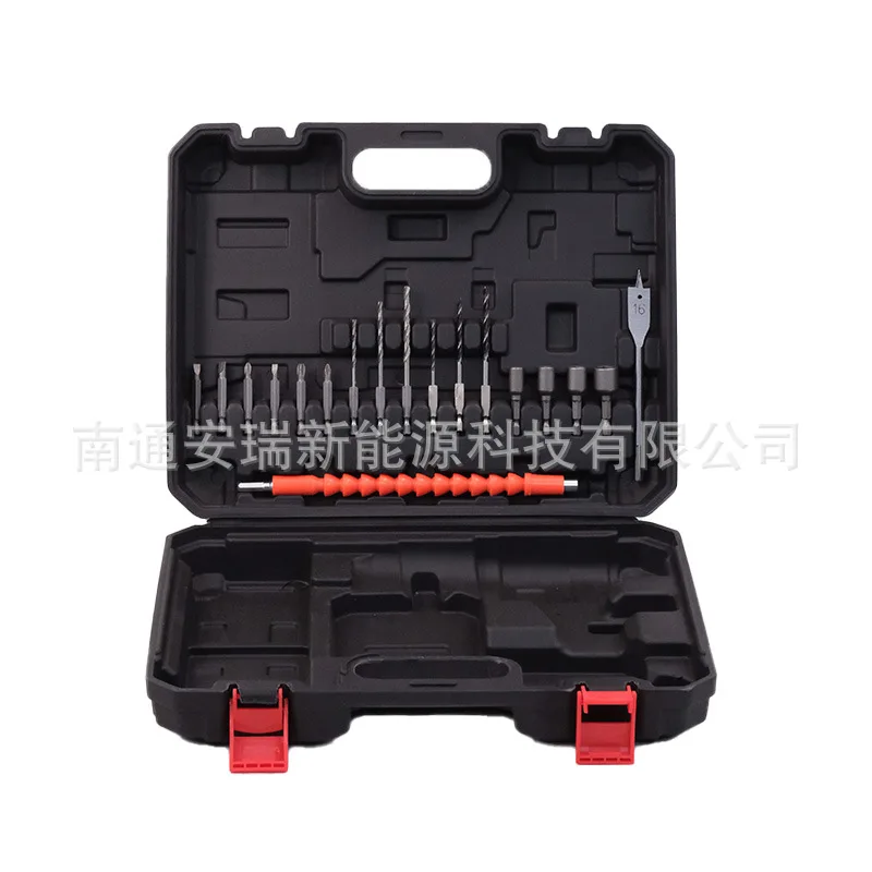 Three-function hand drill 13mm cross-border foreign trade punching screw impact drill high-power lithium battery hand drill