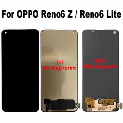 For OPPO Reno 6 Z 5G Reno6 Z CPH2237 LCD Display Touch Screen Digitizer Assembly For OPPO Reno 6 Lite CPH2365 Reno6 Lite LCD