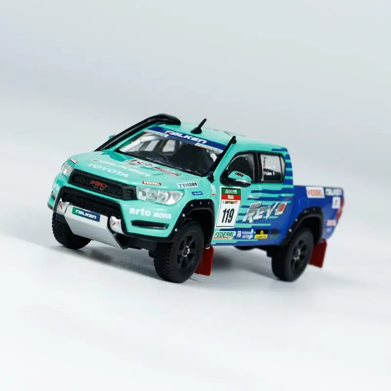 Tarmac Works 1/64 Hilux AXCR 2017 합금 장난감 모터, 다이캐스트 금속 모델 선물