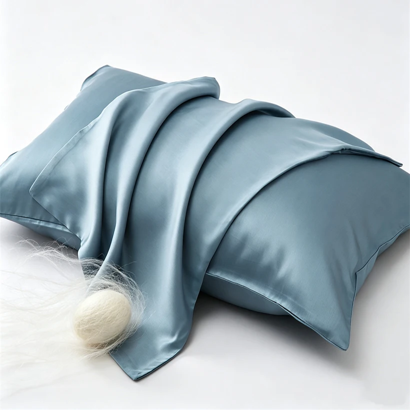 2 Pcs 100% Natural Mulberry Silk Pillow Case Double Sides Real Silk Pillowcase for Hair and Skin Customized Pillow Cases Cover