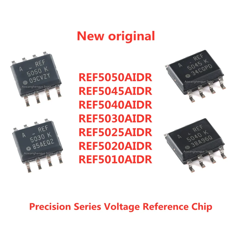 5pcs REF5050AIDR REF5045AIDR REF5040AIDR REF5030AIDR REF5025AIDR REF5020AIDR REF5010AIDR SOP8 Voltage reference chip