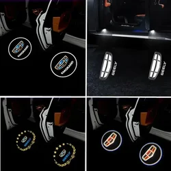 2PCS For GEELY Atlas OEM LED Car Welcome Light Door Logo Courtesy Lamp Projector Light for Geely Emgrand Atlas Boyue GL GS NL3