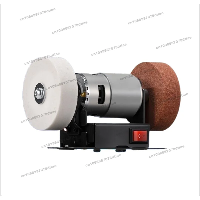 Mini Desktop Grinder, Household Knife Sharpener Coarse Grinding Wheel Metal Polishing Electric Rust Removal Grinding