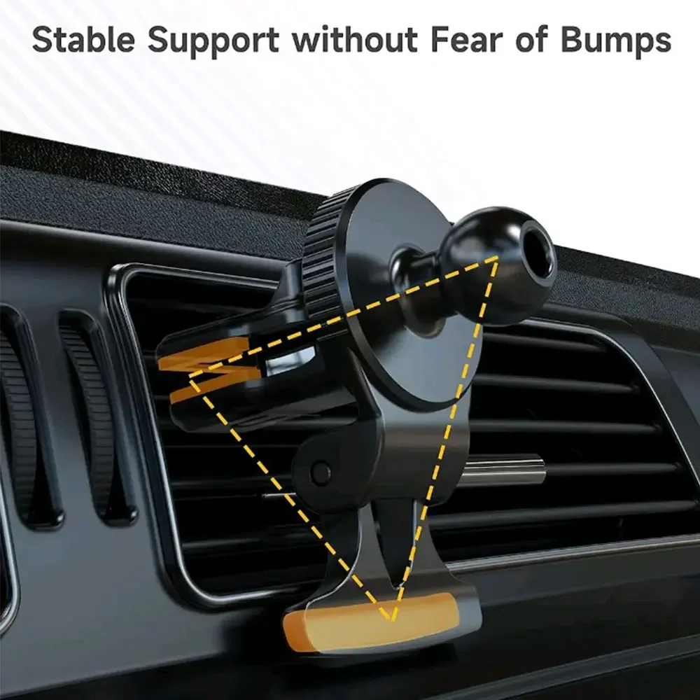 1Pc Car Air Outlets 17mm Ball Head Base Car Phone Holder Auto Air Vent Clip Mobile Cellphone Mount Holder GPS Bracket Stand